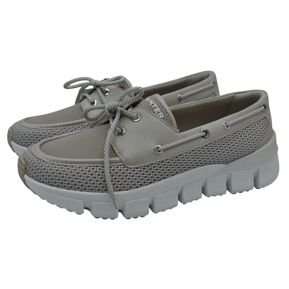Hunter Womens Size 11 Sasa Medium Gray Loafers Boat Shoes Sneakers